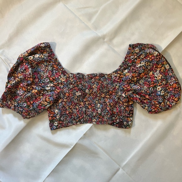 Wild Fable Puff Sleeve Crop Top, Size Small - Picture 6 of 6